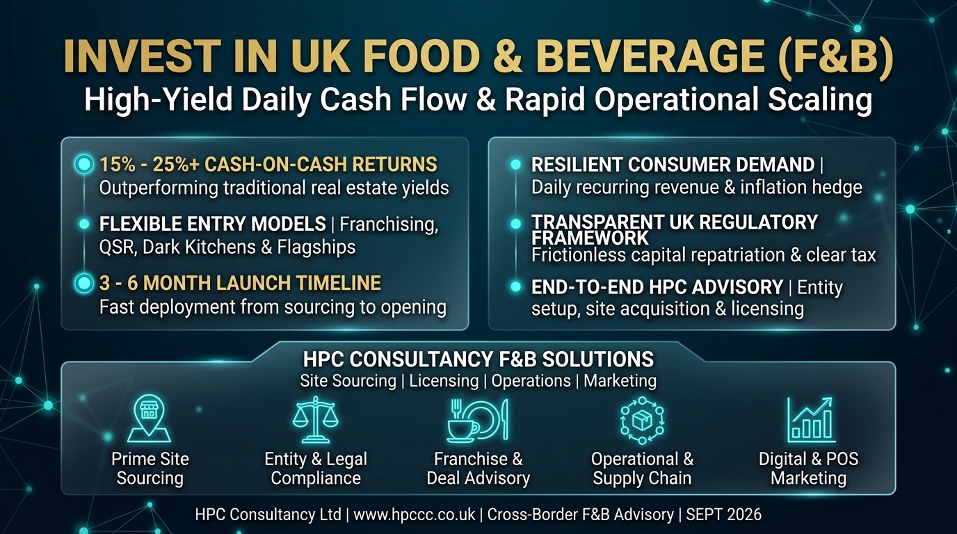 Why Worldwide Investors Must Consider the UK Food and Beverage Sector as Their Primary Entry Point