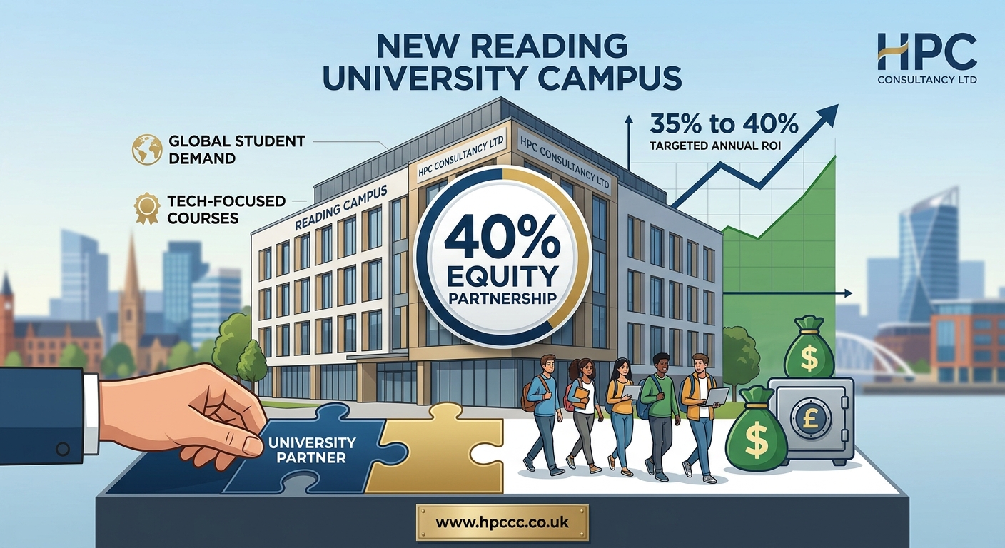 40% Equity Partnership in New Reading University Campus, seeking Worldwide Investor